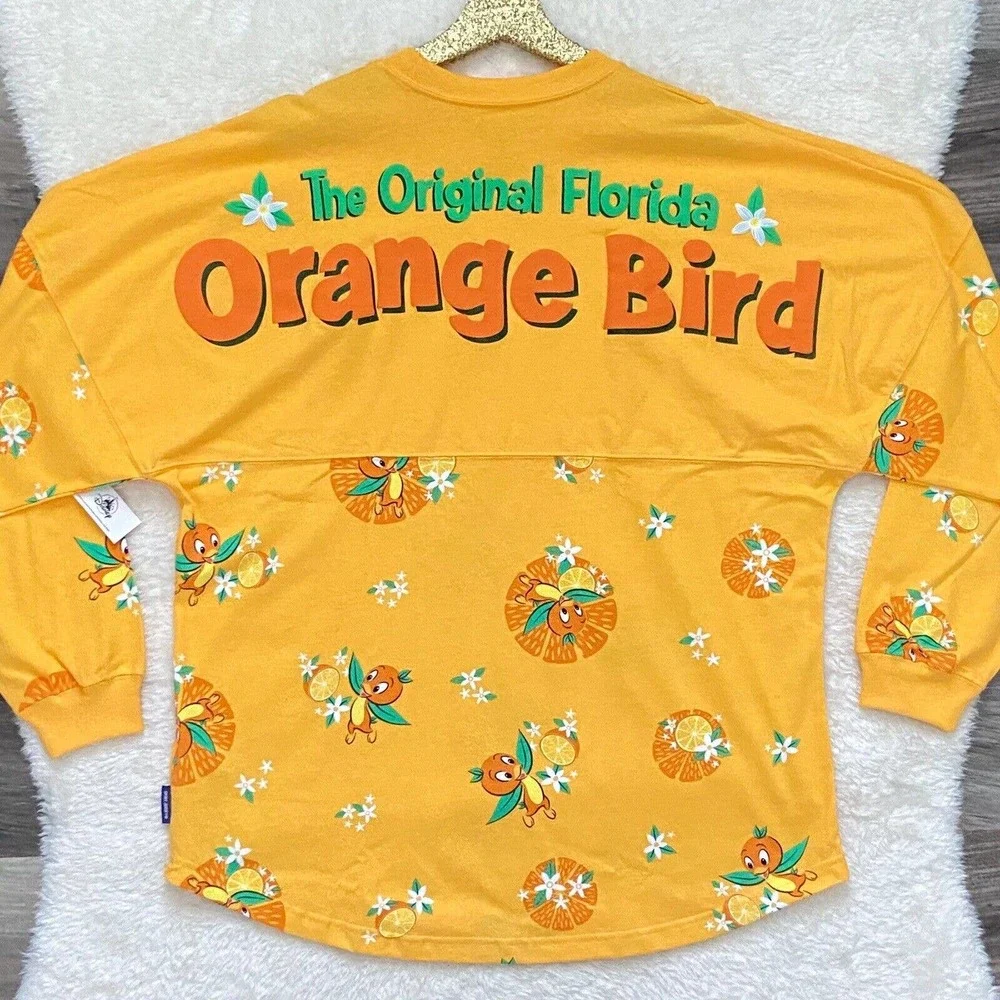 Disney Parks Spirit Jersey Original Orange Bird Flower Garden Festival Large New - Picture 1 of 11